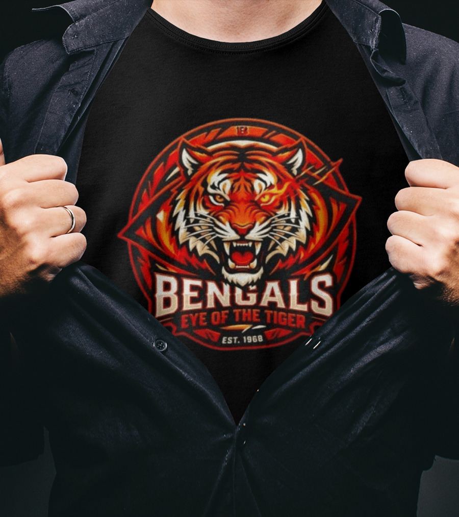 Bengals Eye Of The Tiger Est 1968 T-Shirt