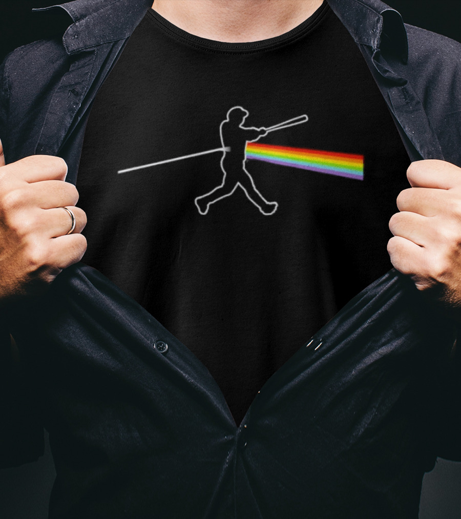 Dark Side Of The Mune Chicago White Sox Batter Rainbow Stadium T-Shirt