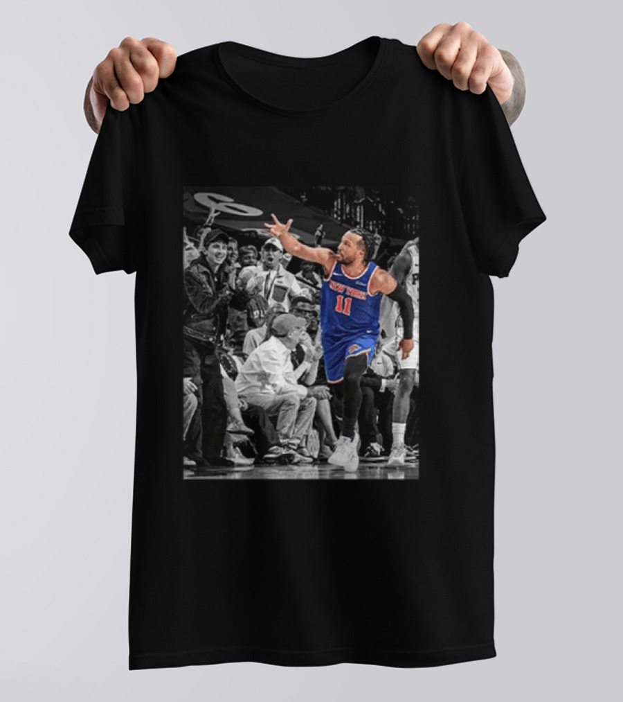 Jalen Brunson New York Knicks Basketball Player Number 11 Action In Game T-Shirt