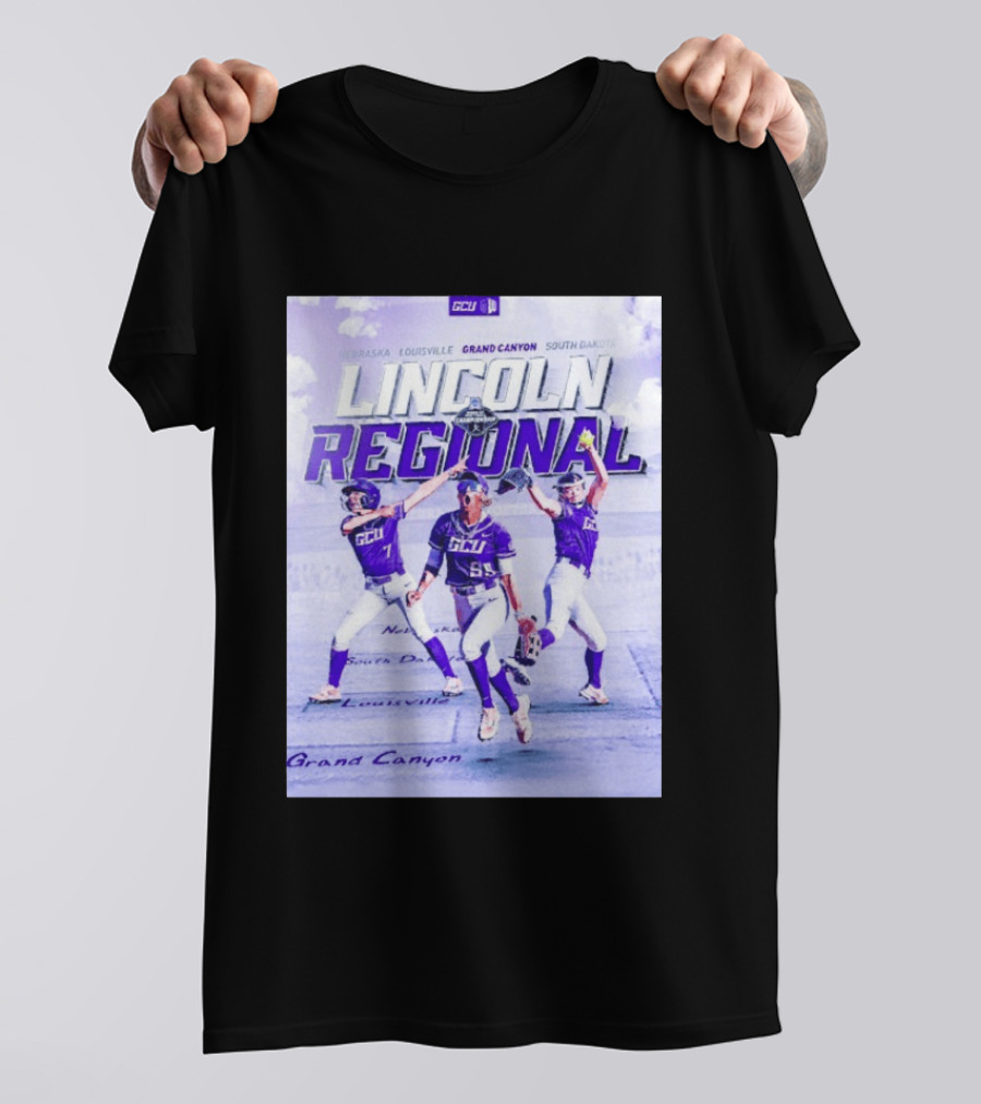 Grand Canyon Antelopes Softball Lincoln Regional Nebraska Louisville South Dakota GCU T-Shirt
