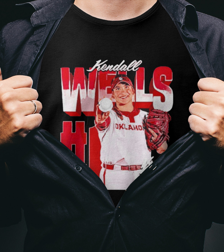 Kendall Wells Oklahoma Sooners Softball Player #1 T-Shirt