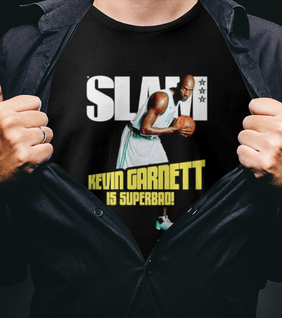 Slam Kevin Garnett Is Superbad Celtics Basketball T-Shirt