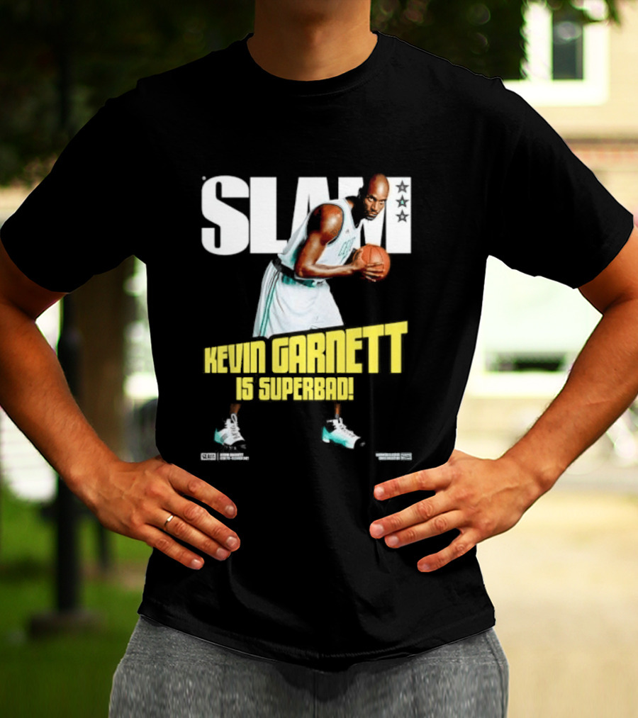 Slam Kevin Garnett Is Superbad Celtics Basketball T-Shirt