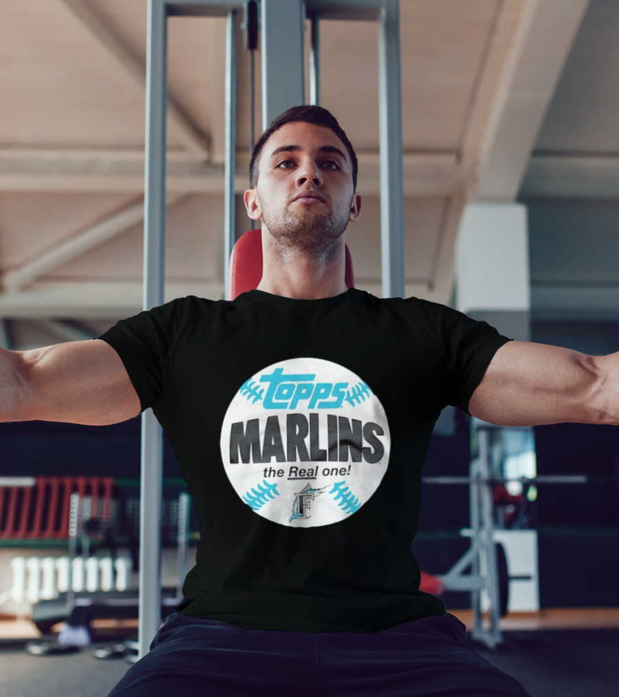 Topps Marlins The Real One MLB Miami T-Shirt