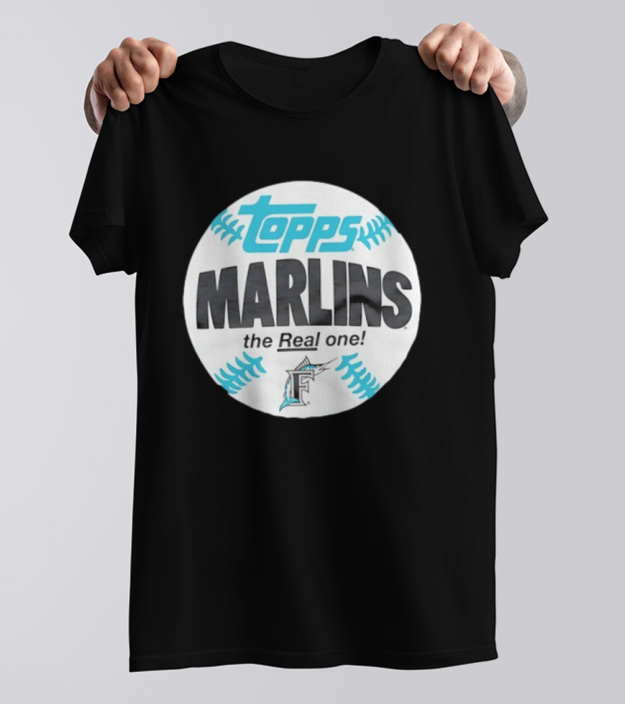 Topps Marlins The Real One MLB Miami T-Shirt