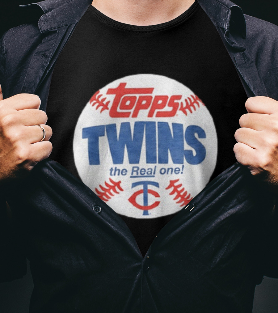 Minnesota Twins Topps The Real One Baseball Collection T-Shirt