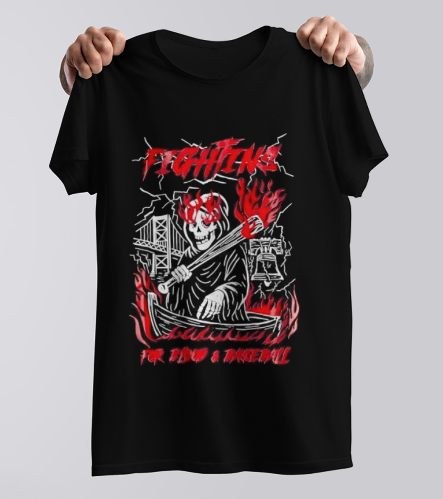 Philadelphia Phillies Fightin' For Blood And Baseball T-Shirt