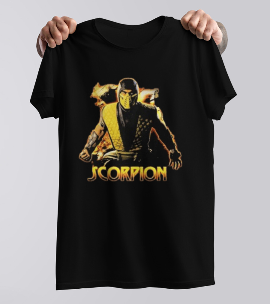 Scorpion Get Over Here Mortal Kombat Character Fan T-Shirt