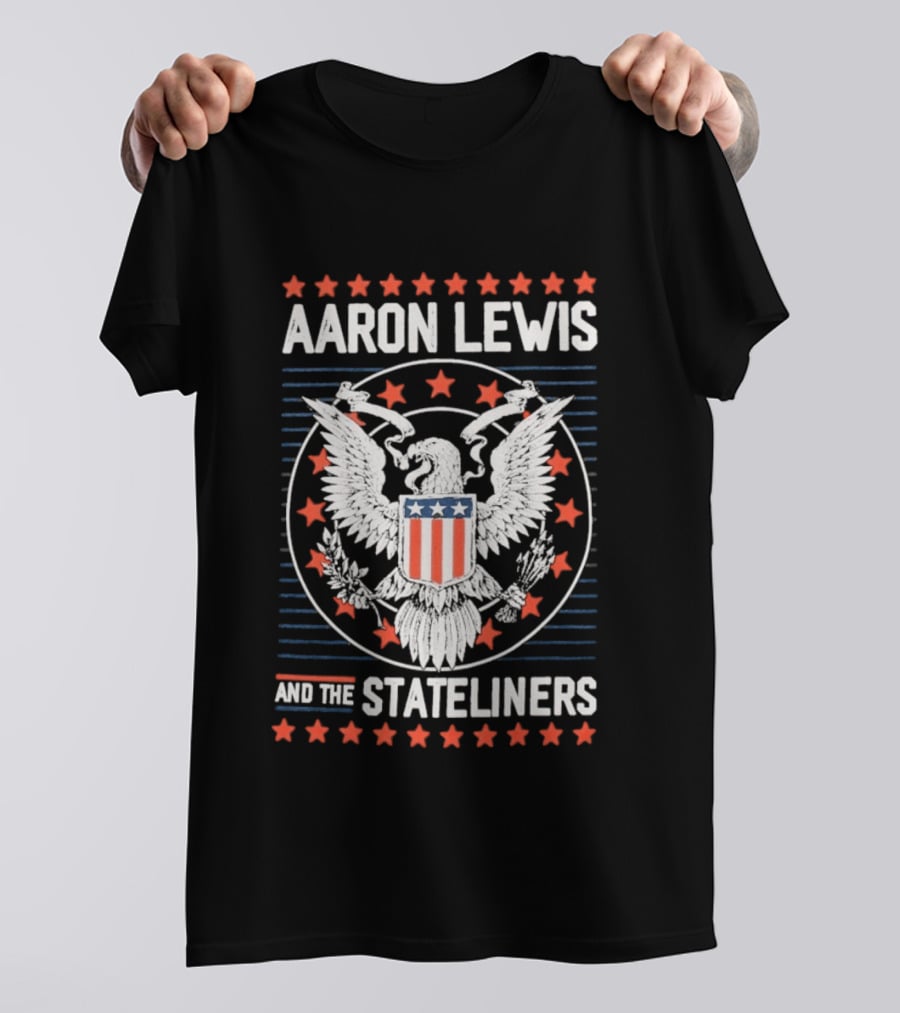 Aaron Lewis And The Stateliners Eagle American Stars T-Shirt