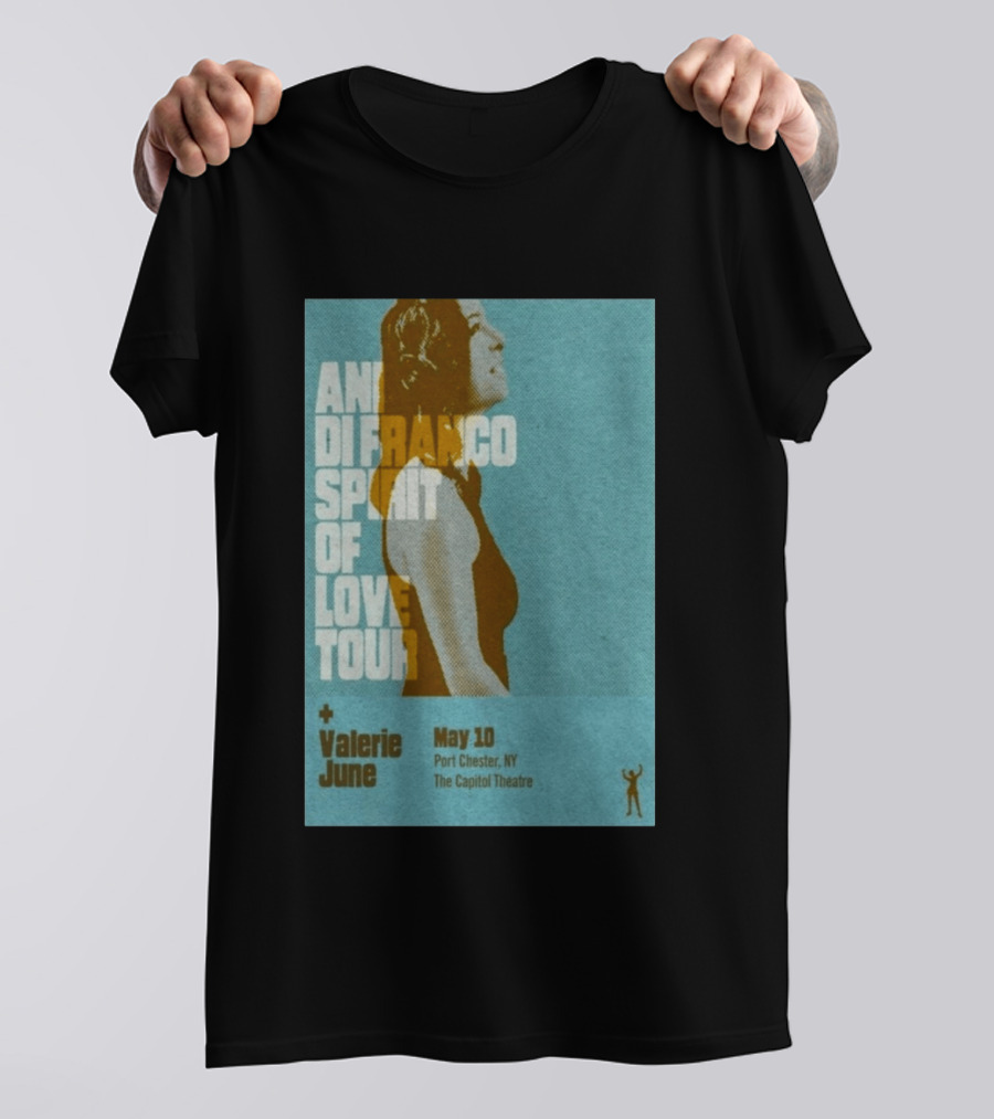 Ani DiFranco Spirit Of Love Tour May 10 Port Chester NY The Capitol Theatre Valerie June T-Shirt