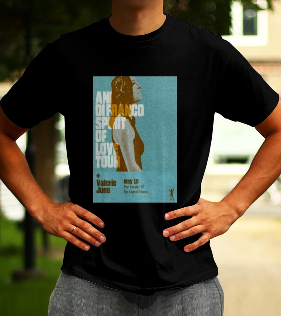 Ani DiFranco Spirit Of Love Tour May 10 Port Chester NY The Capitol Theatre Valerie June T-Shirt