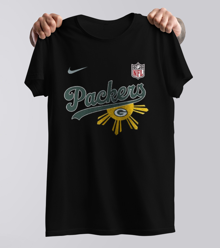 Nike NFL Green Bay Packers Filipino Sun Heritage T-Shirt