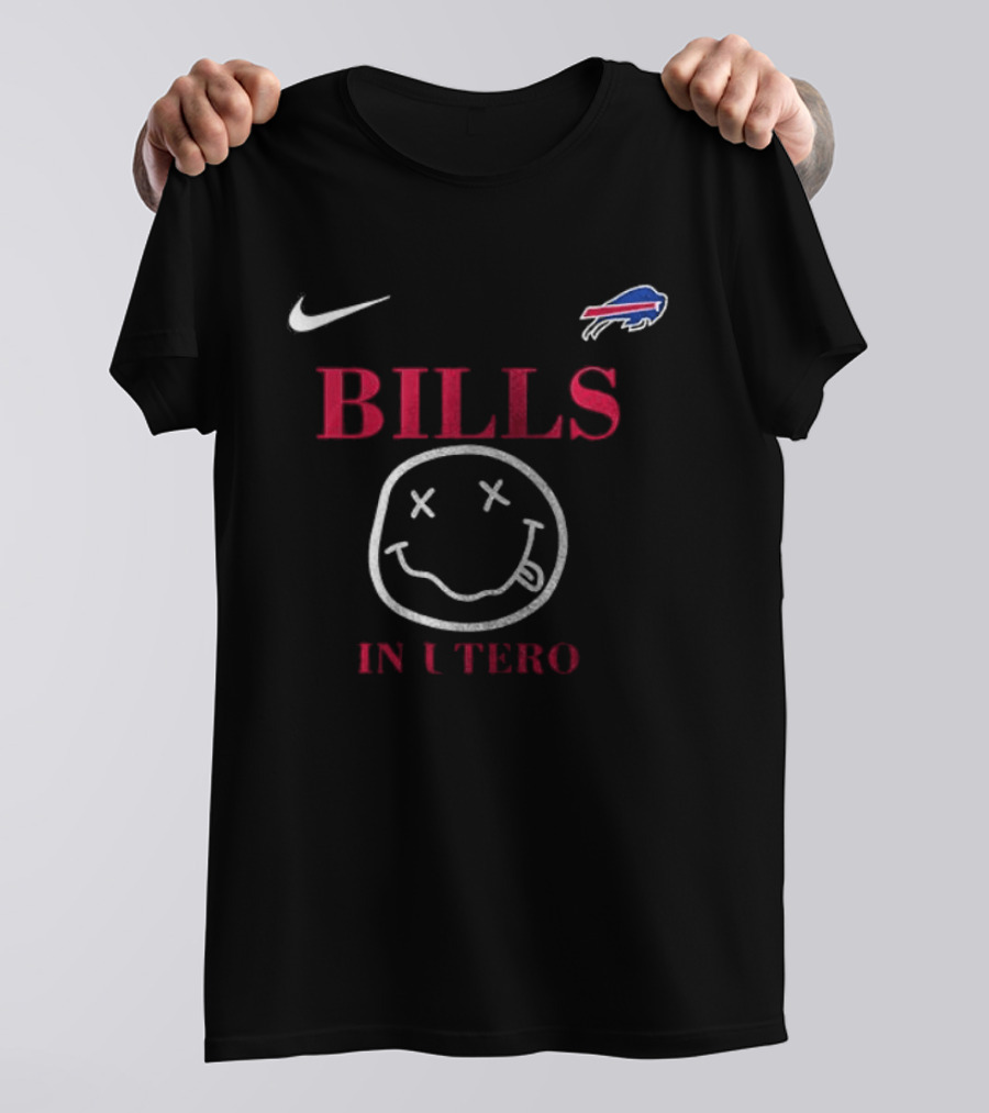 NIKE Buffalo Bills Nirvana In Utero T-Shirt