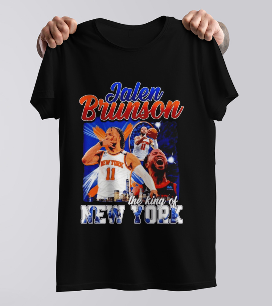 Jalen Brunson The King Of New York New York Knicks Basketball T-Shirt