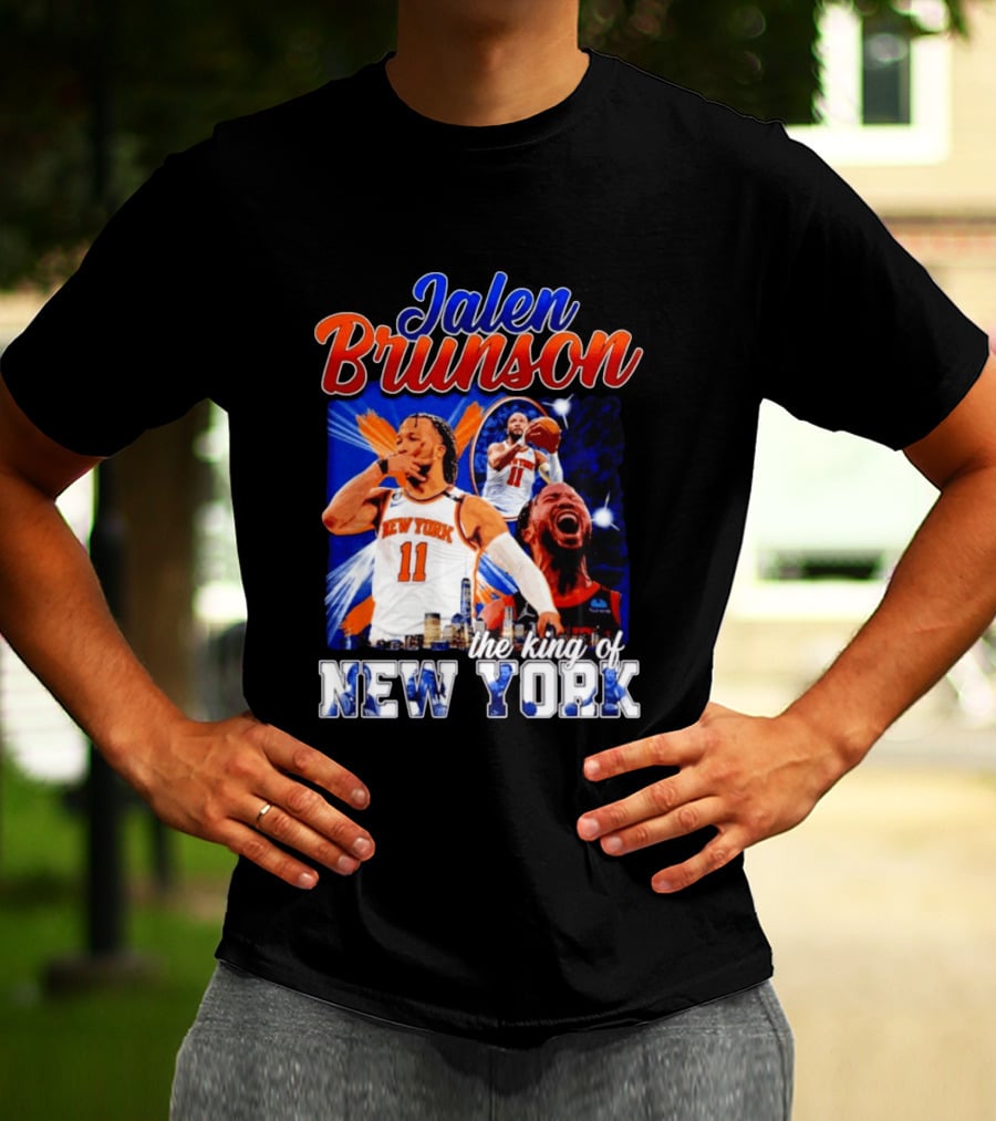 Jalen Brunson The King Of New York New York Knicks Basketball T-Shirt