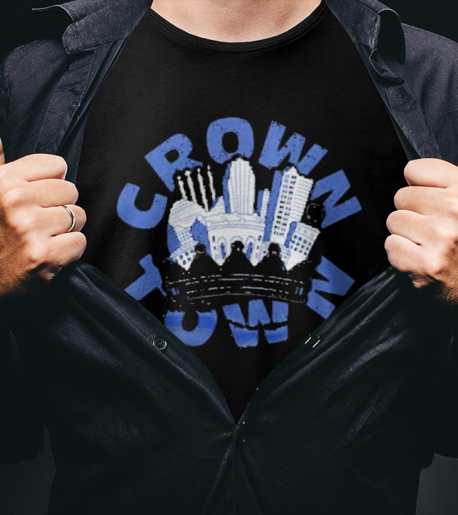 Crown Town Cityscape Skyline Buildings T-Shirt