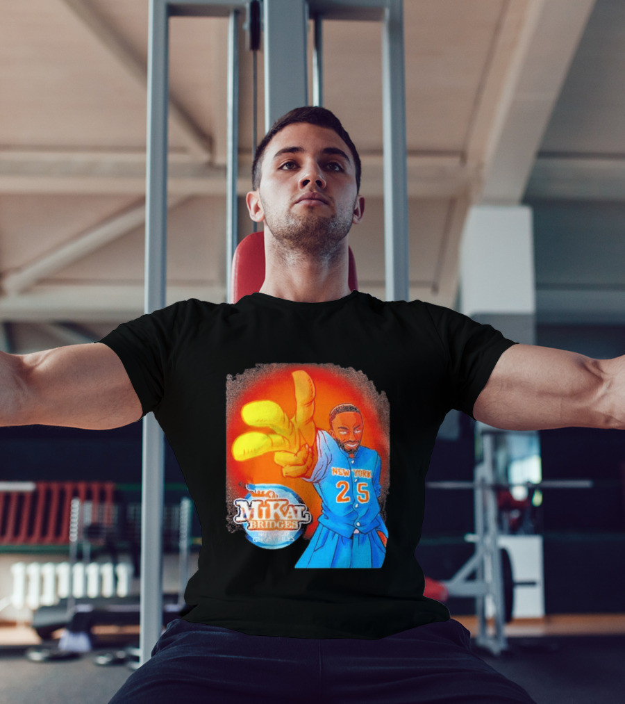 New York 25 Mikal Bridges No Longer Ghost Files T-Shirt
