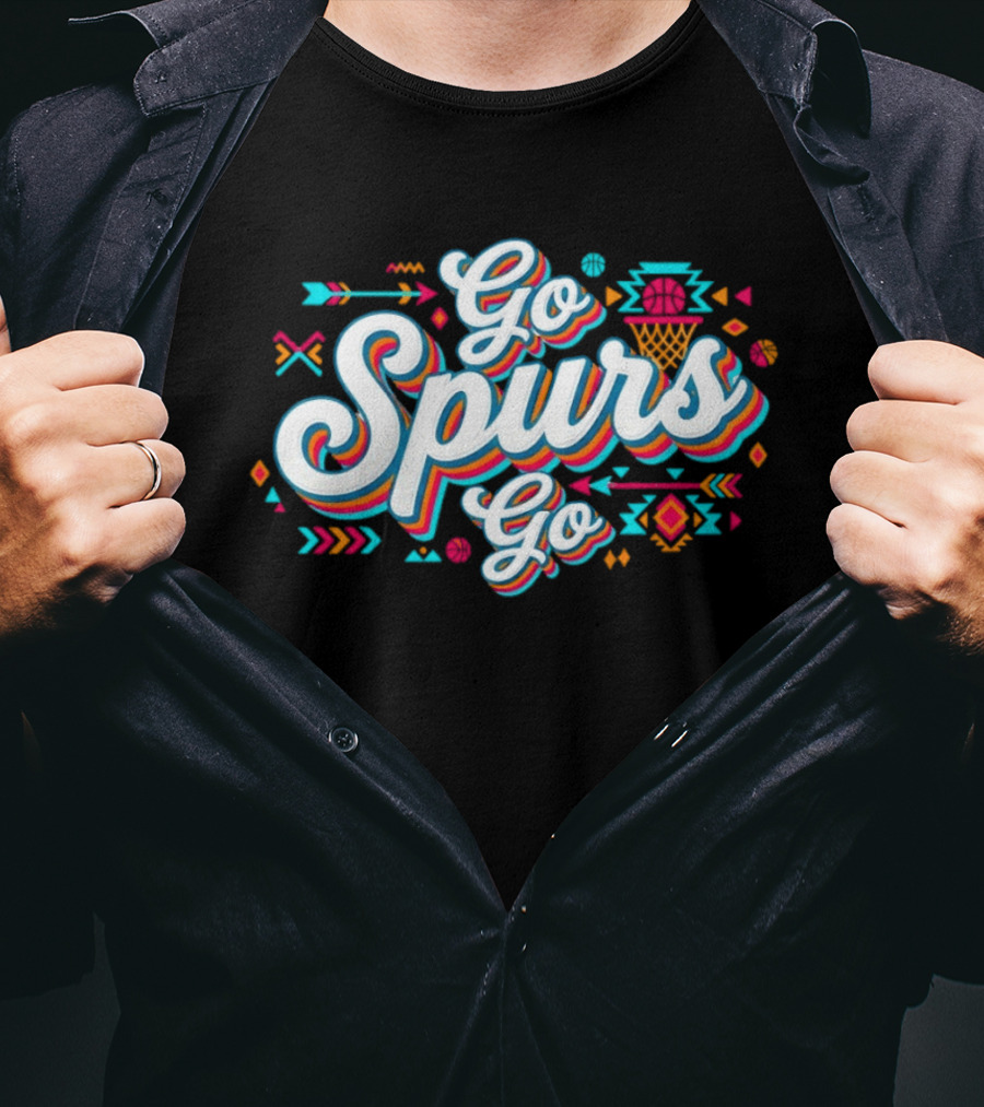 Go Spurs Go Basketball Southwest Vibes T-Shirt