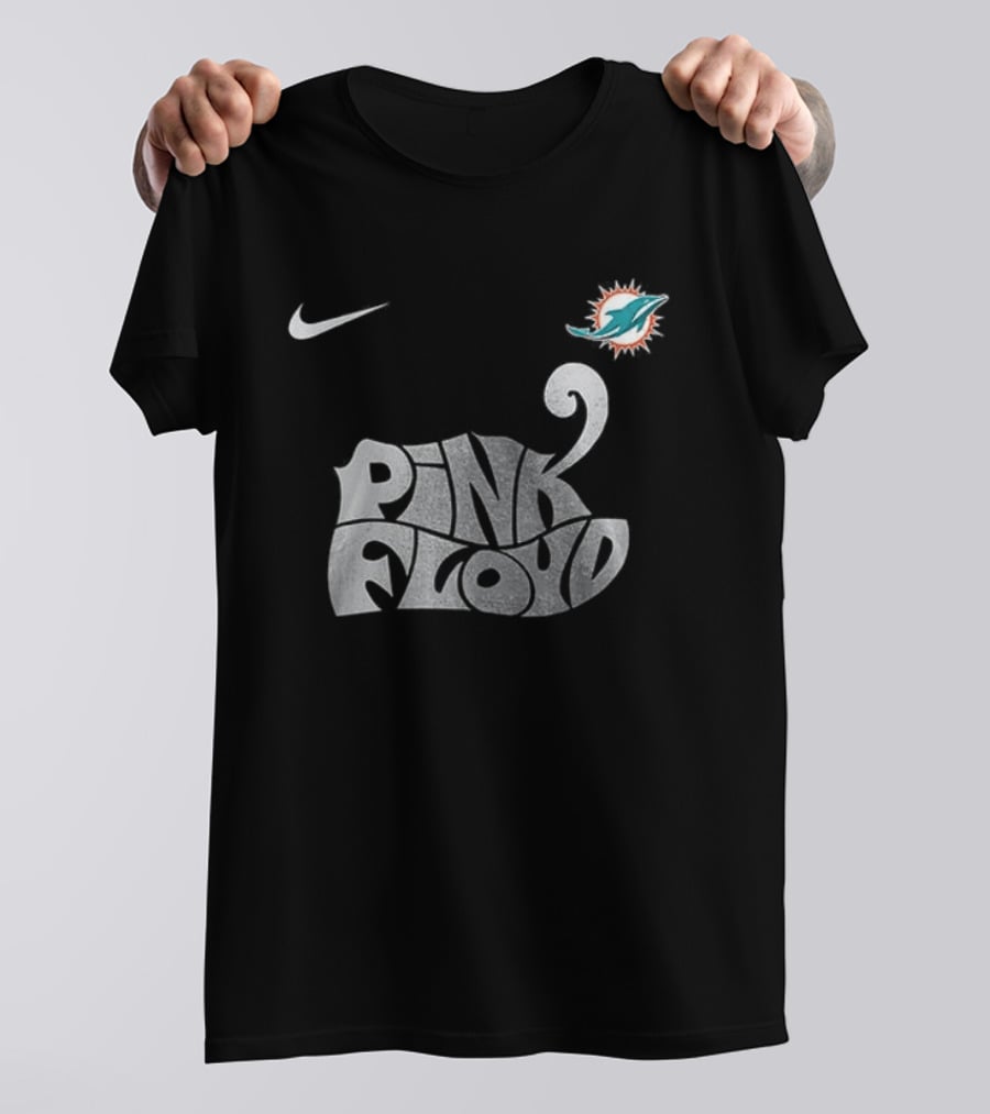 Nike Miami Dolphins Pink Floyd The Dark Side Of The Moon Collaboration T-Shirt