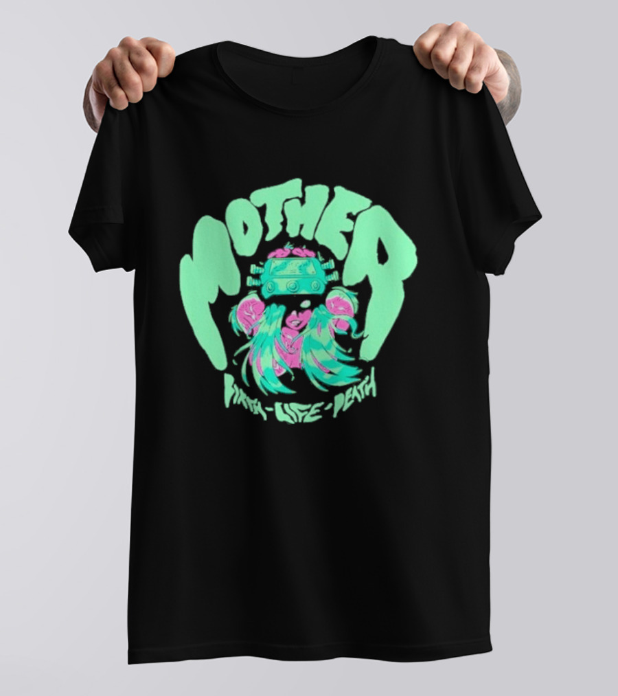 Mother Birth Life Death Neon Psychedelic T-Shirt