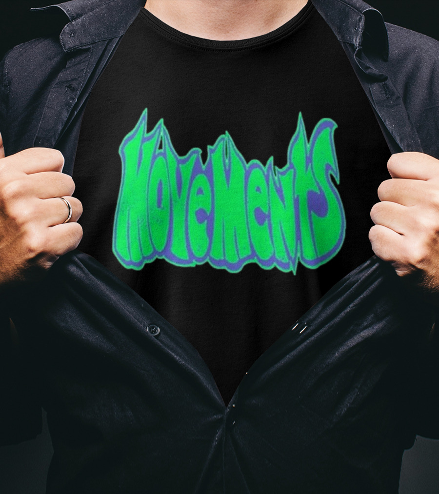 Movements Back In My Ways Neon Vaporwave Style Font T-Shirt
