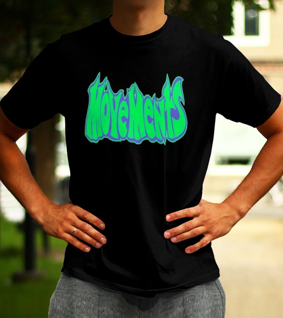 Movements Back In My Ways Neon Vaporwave Style Font T-Shirt
