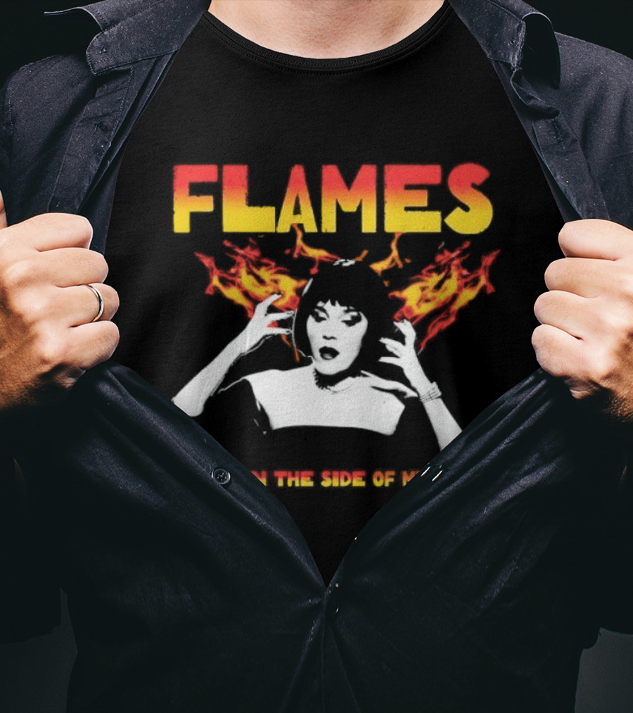 Mrs. White Flames On The Side Of My Face Clue Movie T-Shirt