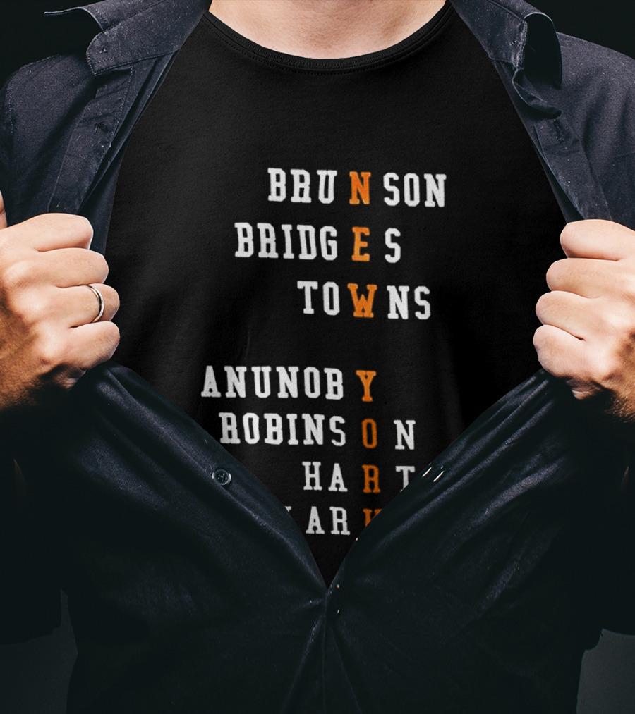 Brunson Bridges Towns Anunoby Robins Hart Clarkson New York Basketball Squad T-Shirt