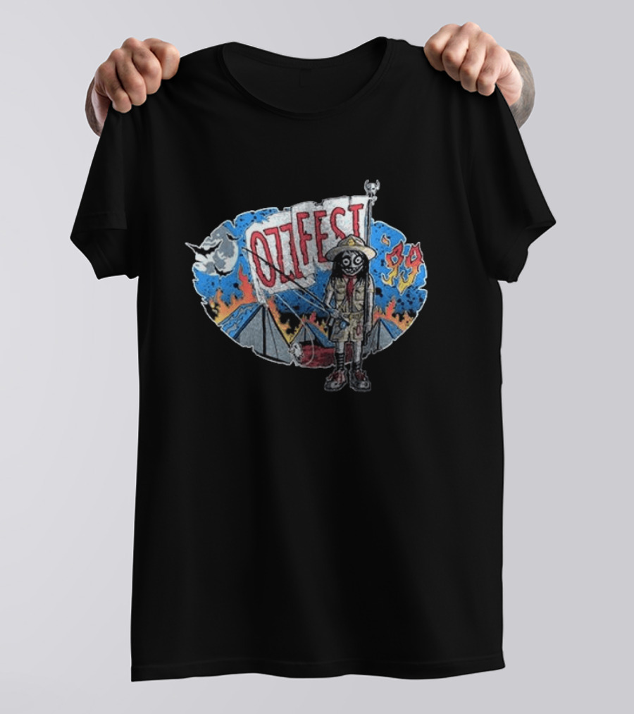 Ozzy Osbourne Ozzfest 1999 Festival Pyramids And Flames T-Shirt