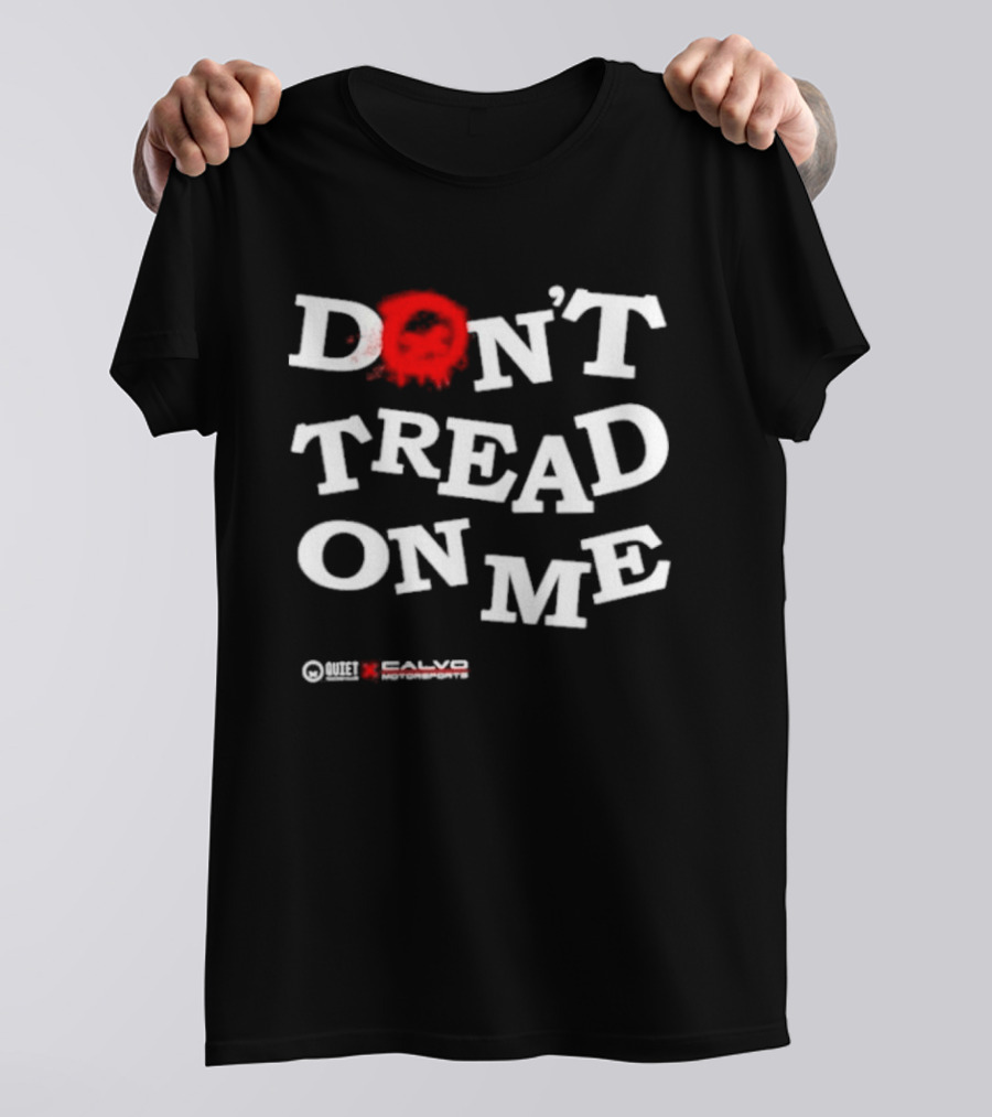 Quiet Racing Club Don't Tread On Me Skull T-Shirt