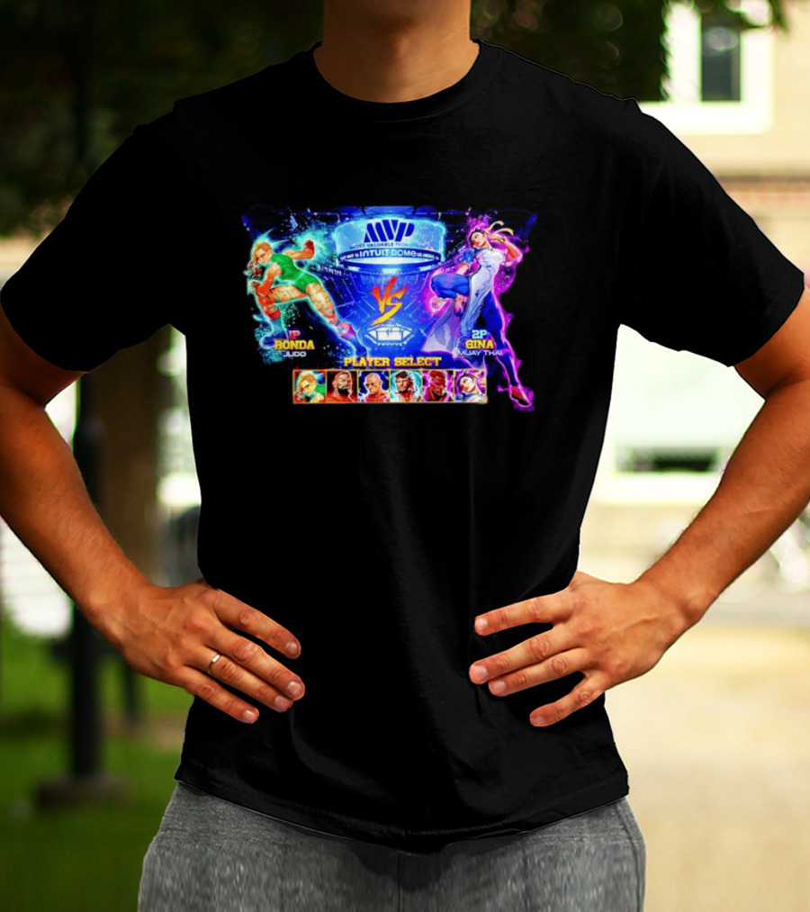 MVP Intuit Dome Ronda Judo Vs Gina Muay Thai Player Select T-Shirt