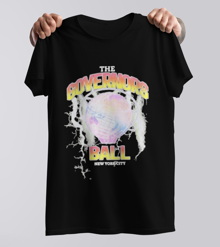 The Governors Ball New York City Lightning Globe Festival T-Shirt