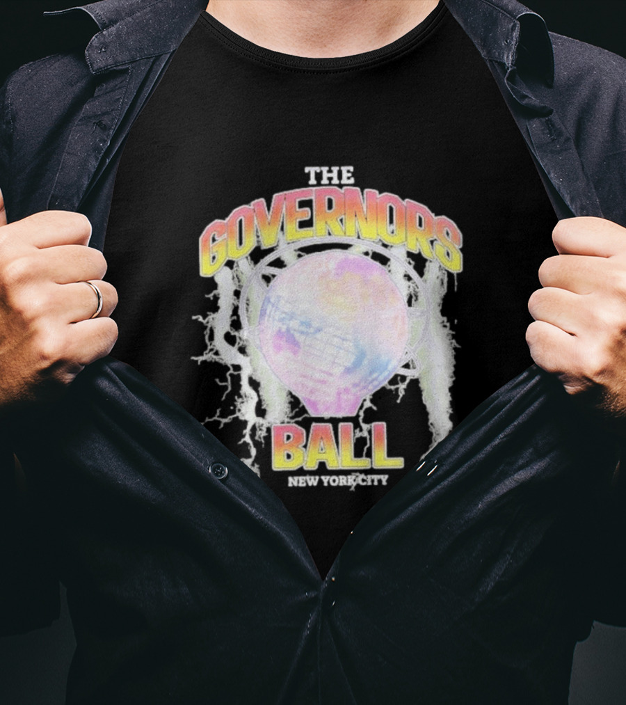 The Governors Ball New York City Lightning Globe Festival T-Shirt