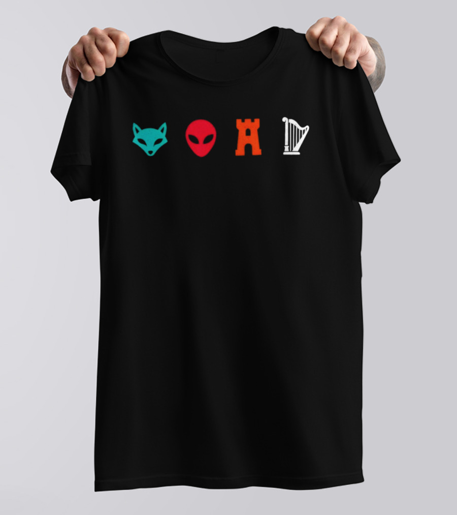 San Antonio Spurs Basketball Fox Alien Castle Harper T-Shirt