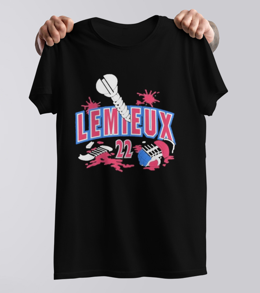 Lemieux 22 Screw Detroit Red Wings Hockey T-Shirt