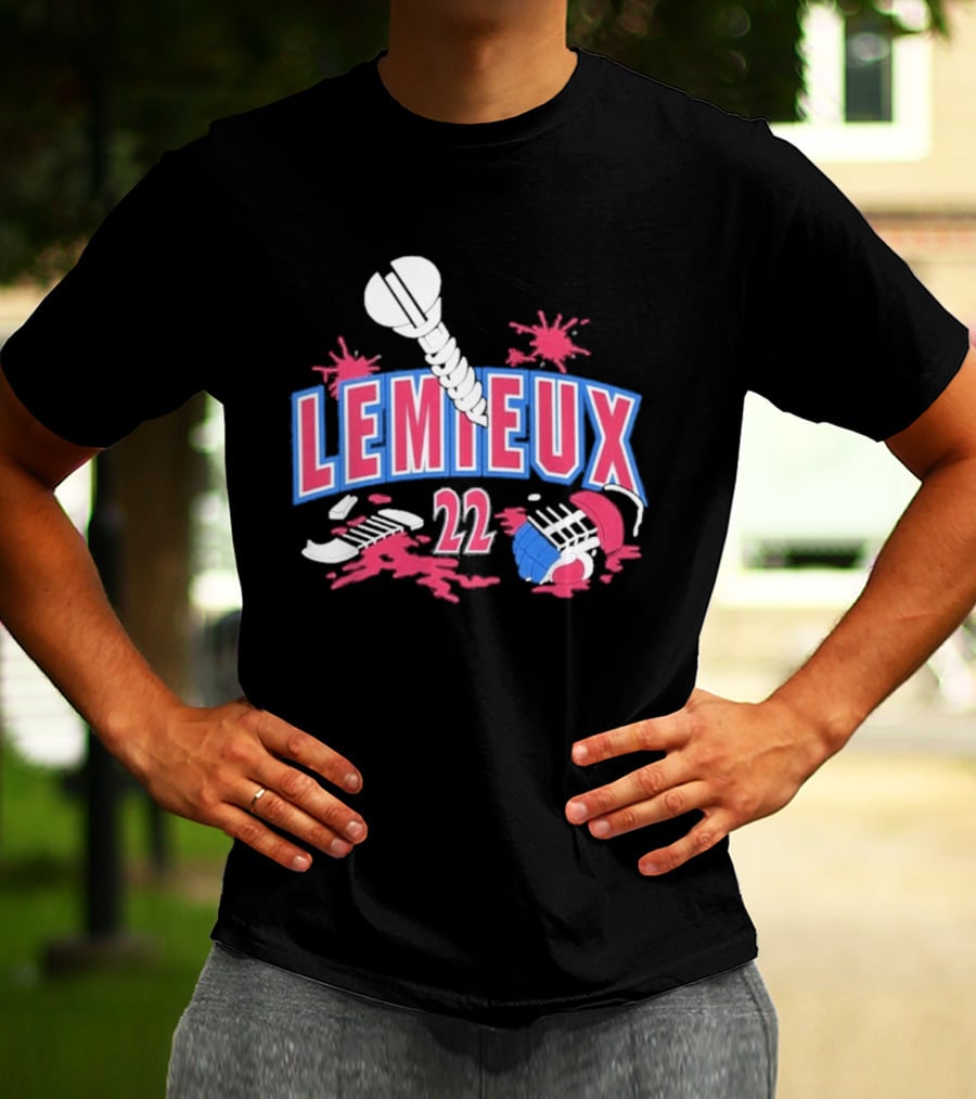 Lemieux 22 Screw Detroit Red Wings Hockey T-Shirt