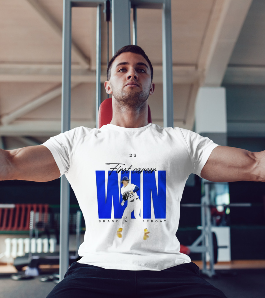Brandon Sproat 23 Brewers First Career Win T-Shirt