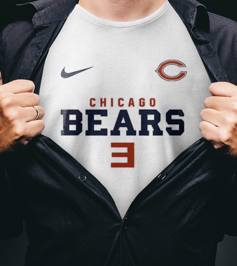 Chicago Bears Nike C Logo E Reflective Sports Collab T-Shirt