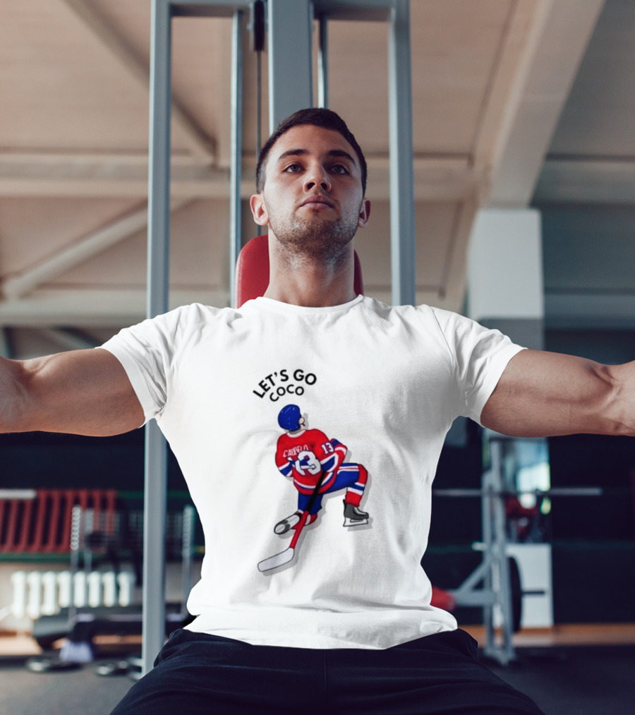 Caufield 13 Let's Go Coco Montreal Canadiens Hockey Player T-Shirt
