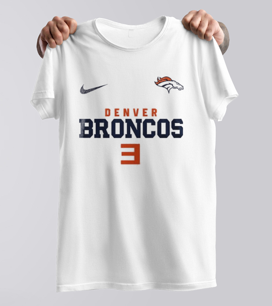 Nike Denver Broncos 3 Eminem Slim Shady Mask T-Shirt
