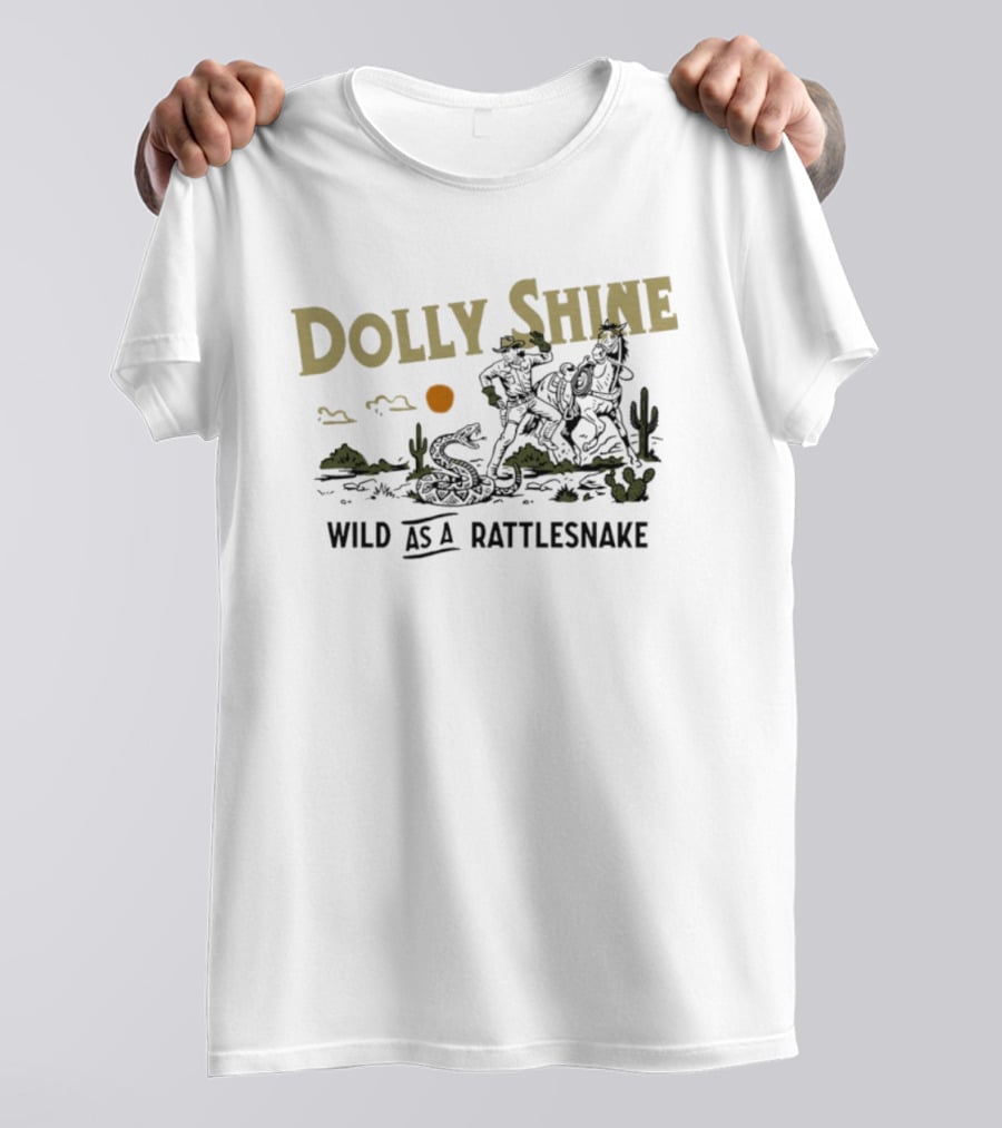 Dolly Shine Cowboys And Rattlesnake Adventure Wild West T-Shirt