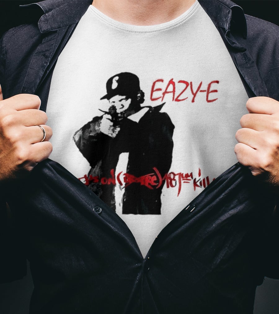 Eazy E It's On Dr. Dre 187um Killa Vintage Style Tribute 90s Hip Hop T-Shirt