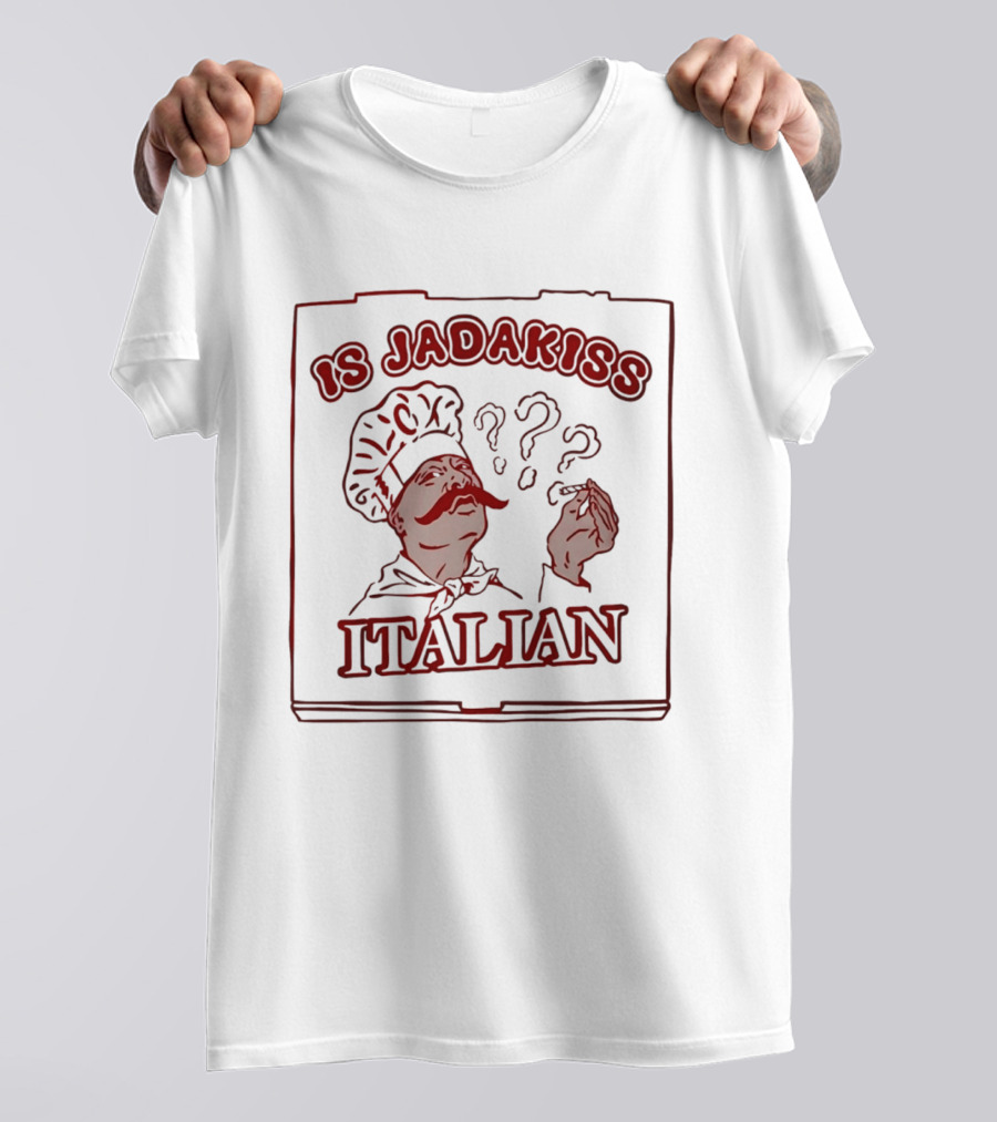 Is Jadakiss Italian Chef Moustache Question Marks T-Shirt