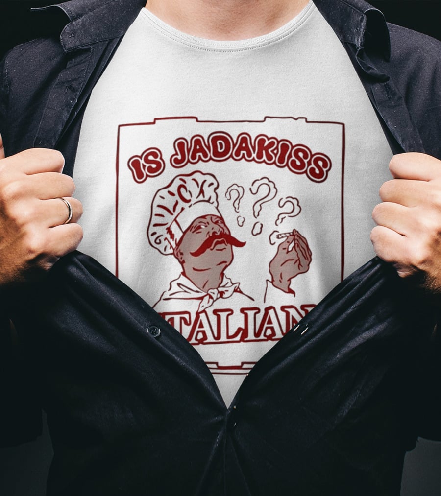 Is Jadakiss Italian Chef Moustache Question Marks T-Shirt