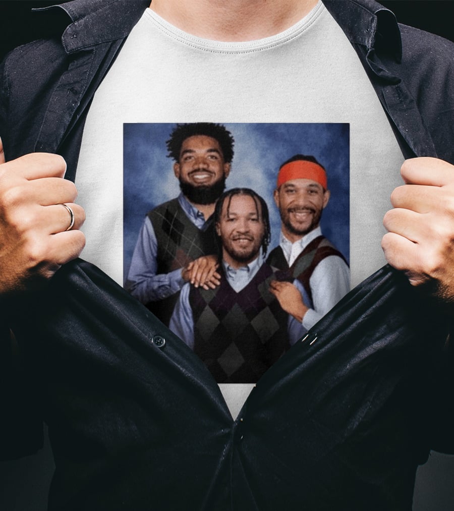 Karl Anthony Towns Jalen Brunson Josh Hart Step Brothers Argyle Sweater T-Shirt