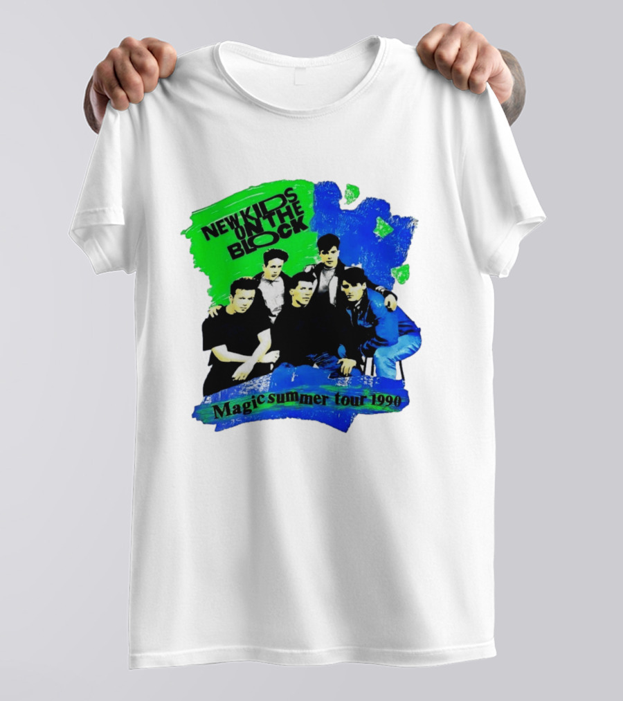 New Kids On The Block Magic Summer Tour 1990 Vintage Concert T-Shirt