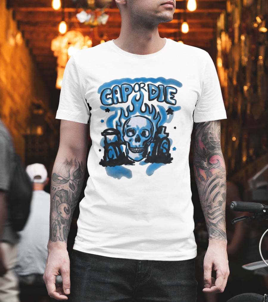 Cap Or Die Skull Flame T-Shirt