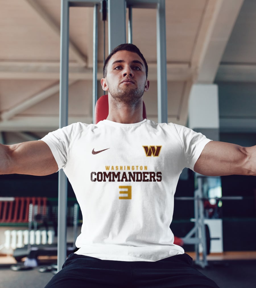 Washington Commanders Nike W Logo Number 3 T-Shirt