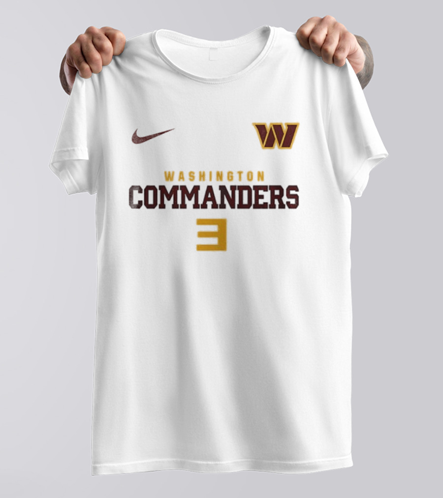 Washington Commanders Nike W Logo Number 3 T-Shirt