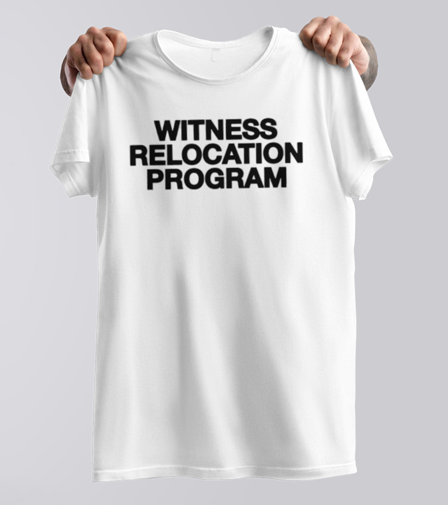 Witness Relocation Program Black T-Shirt